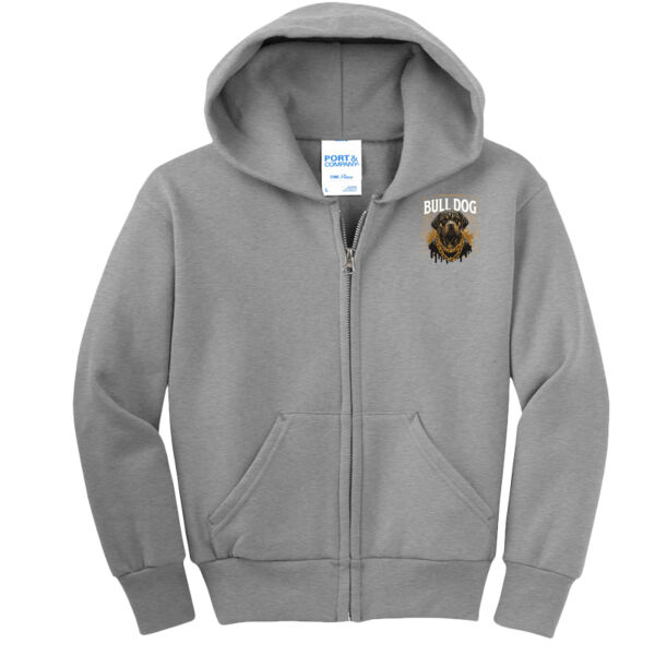 Port & Co. ® - Youth Core Fleece Full Zip Hooded Sweatshirt Thumbnail
