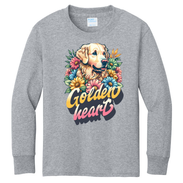 Port & Co ® - Youth Long Sleeve Core Cotton Tee Thumbnail
