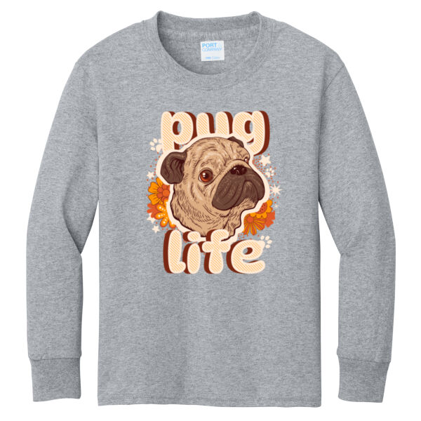 Port & Co ® - Youth Long Sleeve Core Cotton Tee Thumbnail