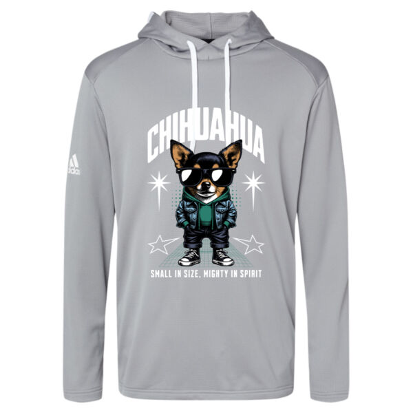 Adidas ® - Men's Textured Mixed Media Midweight Hooded Sweatshirt Thumbnail