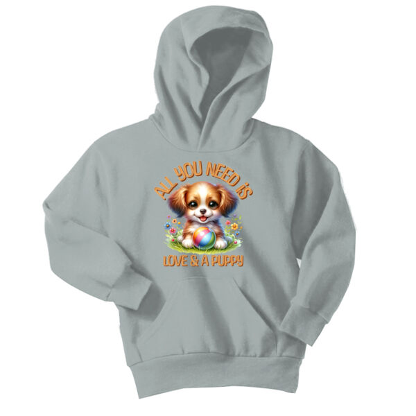Port & Co ® - Youth Core Fleece Pullover Hooded Sweatshirt Thumbnail