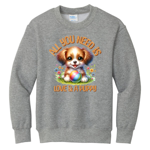 Port & Co ® - Youth Core Fleece Crewneck Sweatshirt Thumbnail