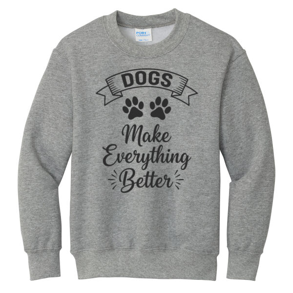 Port & Co ® - Youth Core Fleece Crewneck Sweatshirt Thumbnail