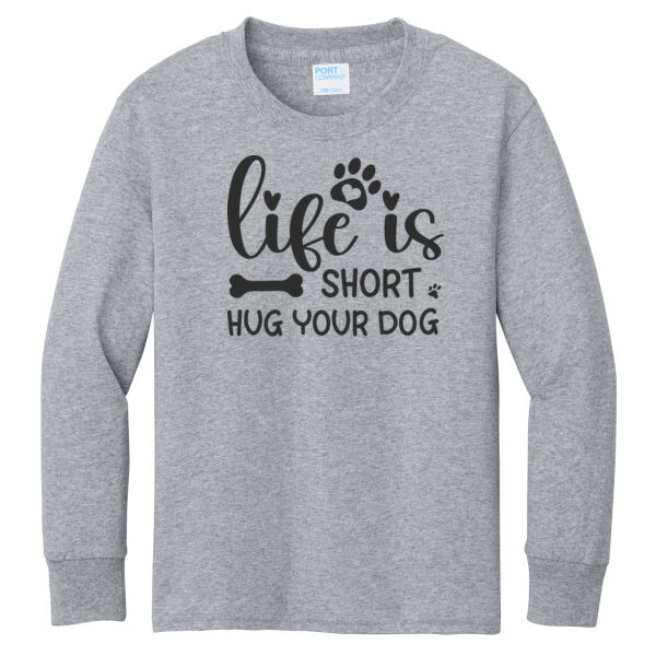 Port & Co ® - Youth Long Sleeve Core Cotton Tee Thumbnail