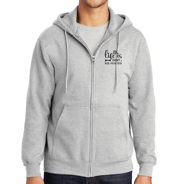 Port & Co ®  - Essential Fleece Full Zip Hooded Sweatshirt Thumbnail