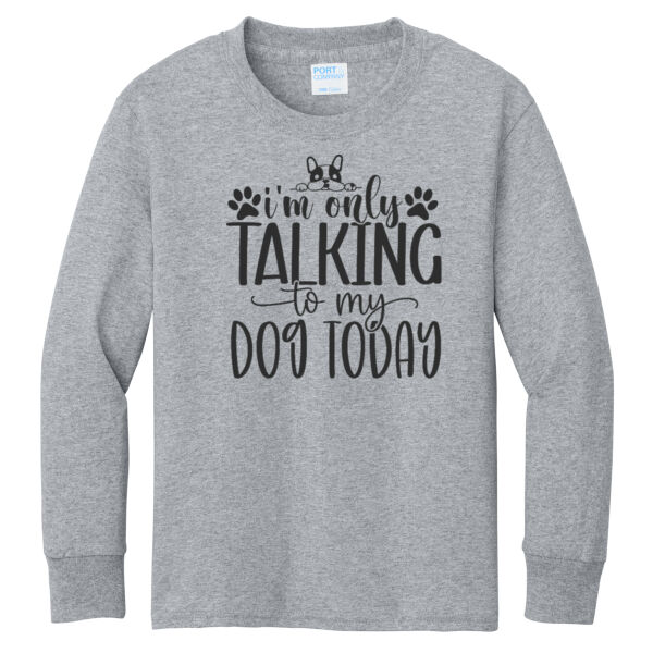 Port & Co ® - Youth Long Sleeve Core Cotton Tee Thumbnail