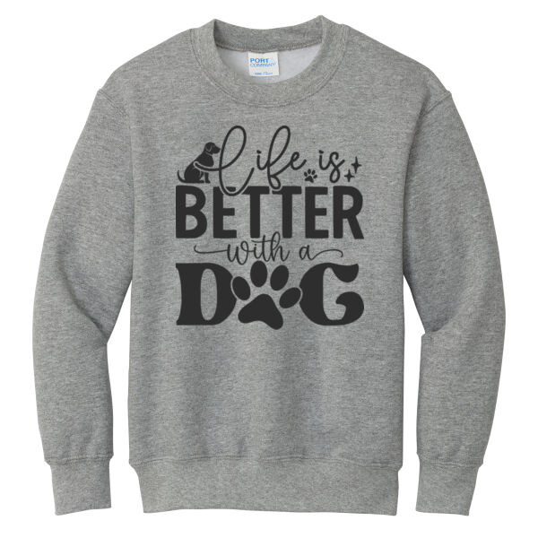 Port & Co ® - Youth Core Fleece Crewneck Sweatshirt Thumbnail