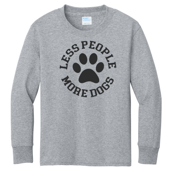 Port & Co ® - Youth Long Sleeve Core Cotton Tee Thumbnail