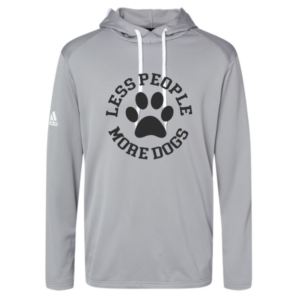 Adidas ® - Men's Textured Mixed Media Midweight Hooded Sweatshirt Thumbnail