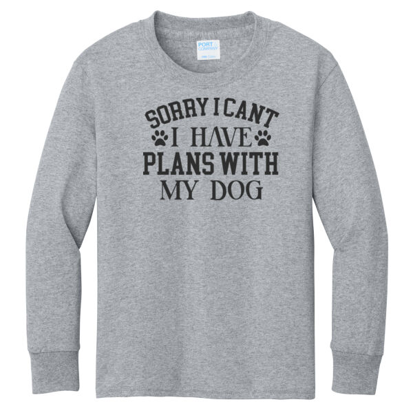 Port & Co ® - Youth Long Sleeve Core Cotton Tee Thumbnail