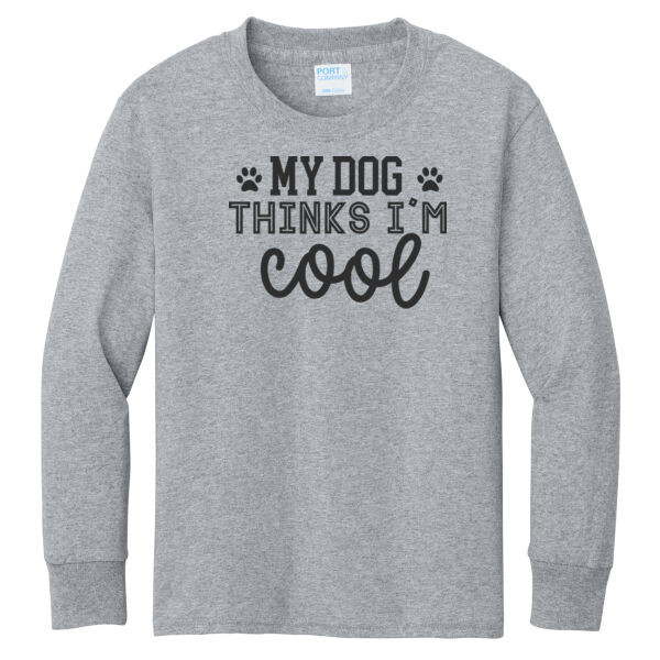 Port & Co ® - Youth Long Sleeve Core Cotton Tee Thumbnail