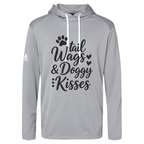 Adidas ® - Men's Textured Mixed Media Midweight Hooded Sweatshirt Thumbnail