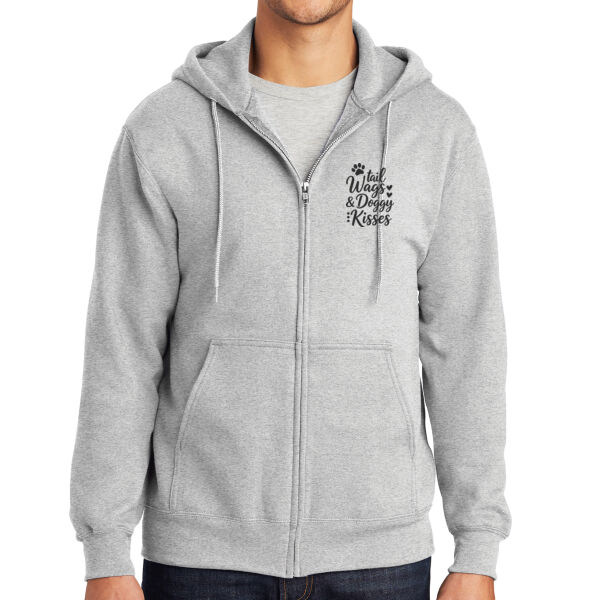 Port & Co ® - Essential Fleece Full Zip Hooded Sweatshirt Thumbnail
