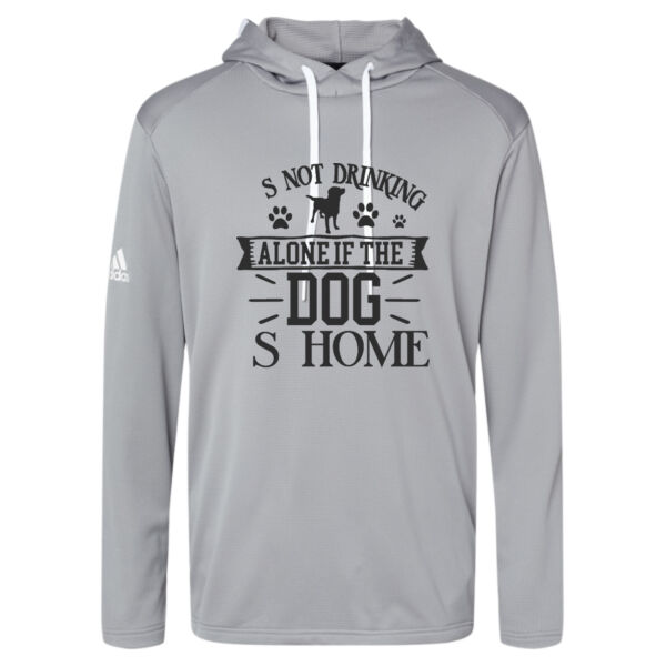 Adidas ® - Men's Textured Mixed Media Midweight Hooded Sweatshirt Thumbnail