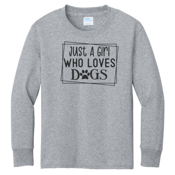 Port & Co ® - Youth Long Sleeve Core Cotton Tee Thumbnail