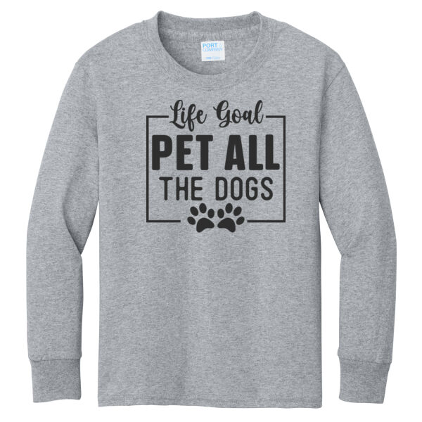 Port & Co ® - Youth Long Sleeve Core Cotton Tee Thumbnail