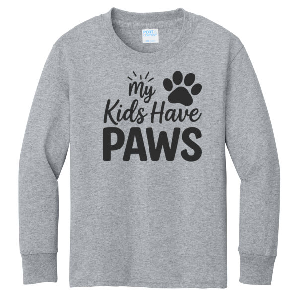 Port & Co ® - Youth Long Sleeve Core Cotton Tee Thumbnail