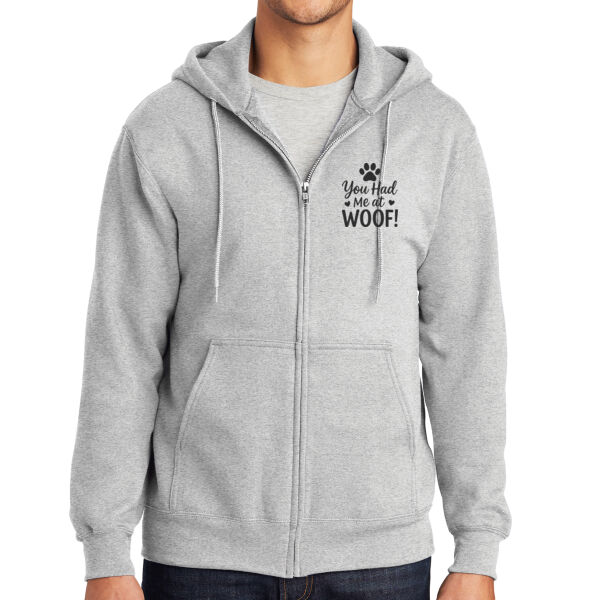 Port & Co ® - Essential Fleece Full Zip Hooded Sweatshirt Thumbnail