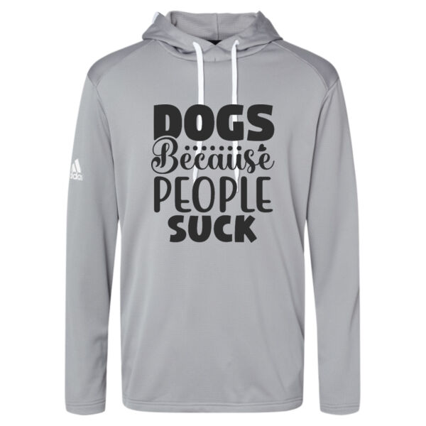 Adidas ® - Men's Textured Mixed Media Midweight Hooded Sweatshirt Thumbnail