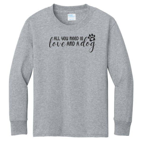 Port & Co ® - Youth Long Sleeve Core Cotton Tee Thumbnail