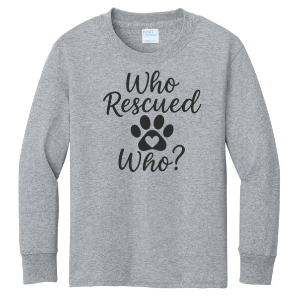 Port & Co ® - Youth Long Sleeve Core Cotton Tee Thumbnail