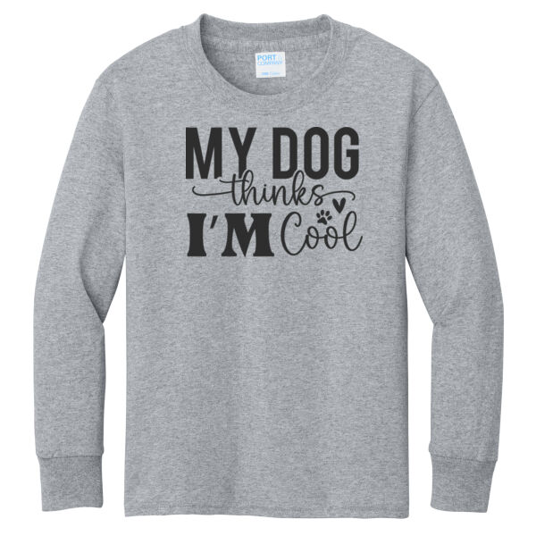 Port & Co ® - Youth Long Sleeve Core Cotton Tee Thumbnail
