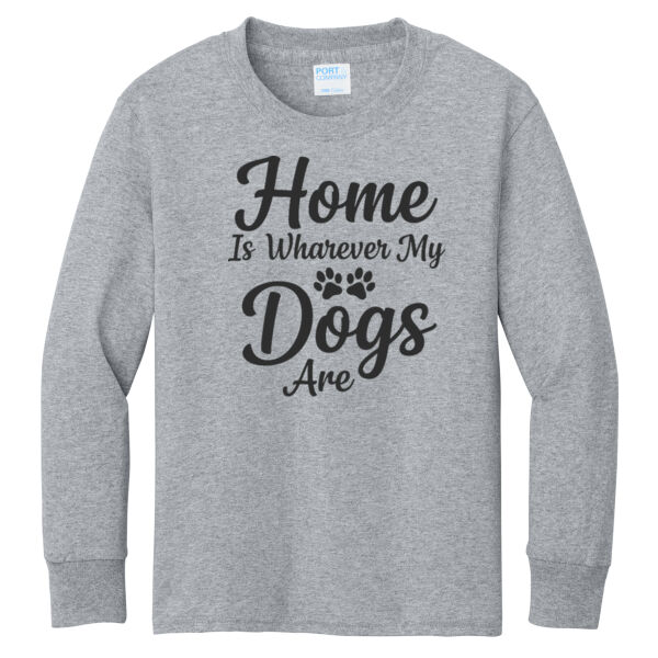 Port & Co ® - Youth Long Sleeve Core Cotton Tee Thumbnail