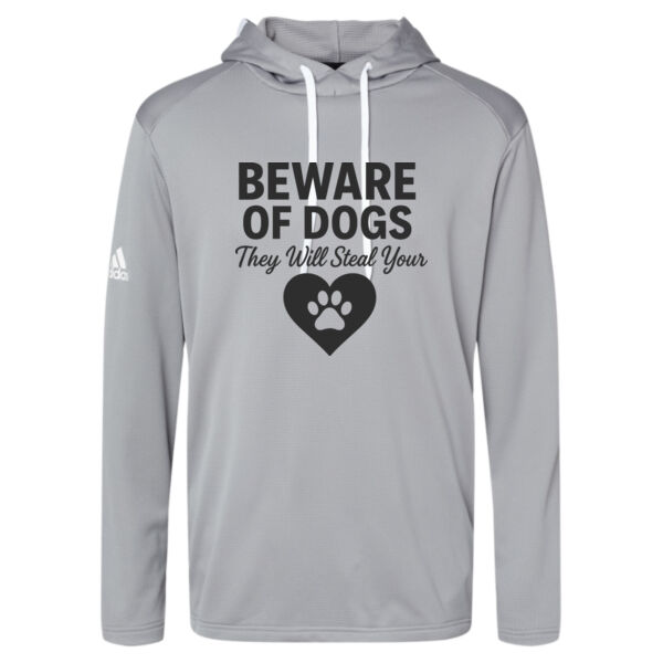Adidas ® - Men's Textured Mixed Media Midweight Hooded Sweatshirt Thumbnail