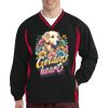 Tipped V Neck Raglan Wind Shirt Thumbnail
