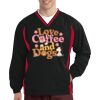 Tipped V Neck Raglan Wind Shirt Thumbnail