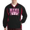 Tipped V Neck Raglan Wind Shirt Thumbnail
