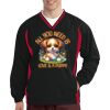 Tipped V Neck Raglan Wind Shirt Thumbnail